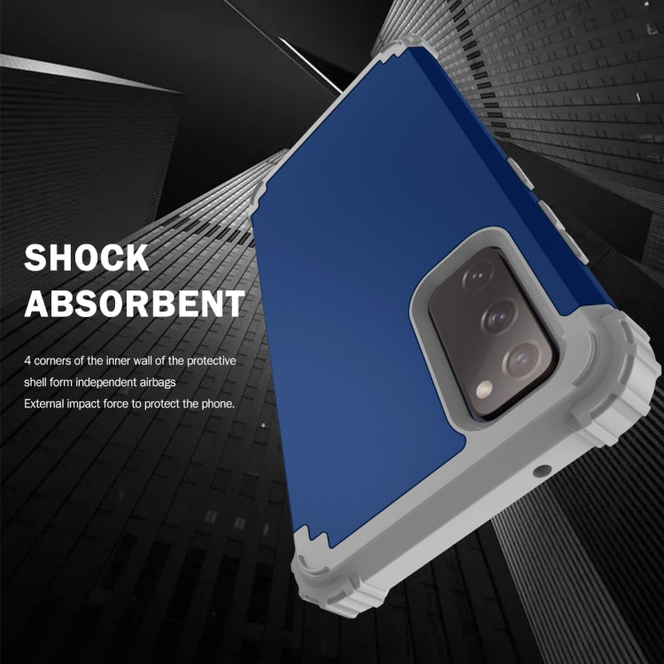 For Samsung Galaxy S20 FE 3 in 1 Shockproof PC + Silicone Protective Case