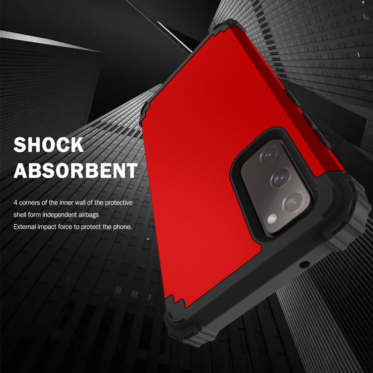 For Samsung Galaxy S20 FE 3 in 1 Shockproof PC + Silicone Protective Case
