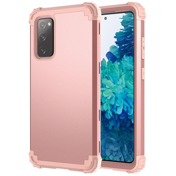 For Samsung Galaxy S20 FE 3 in 1 Shockproof PC + Silicone Protective Case