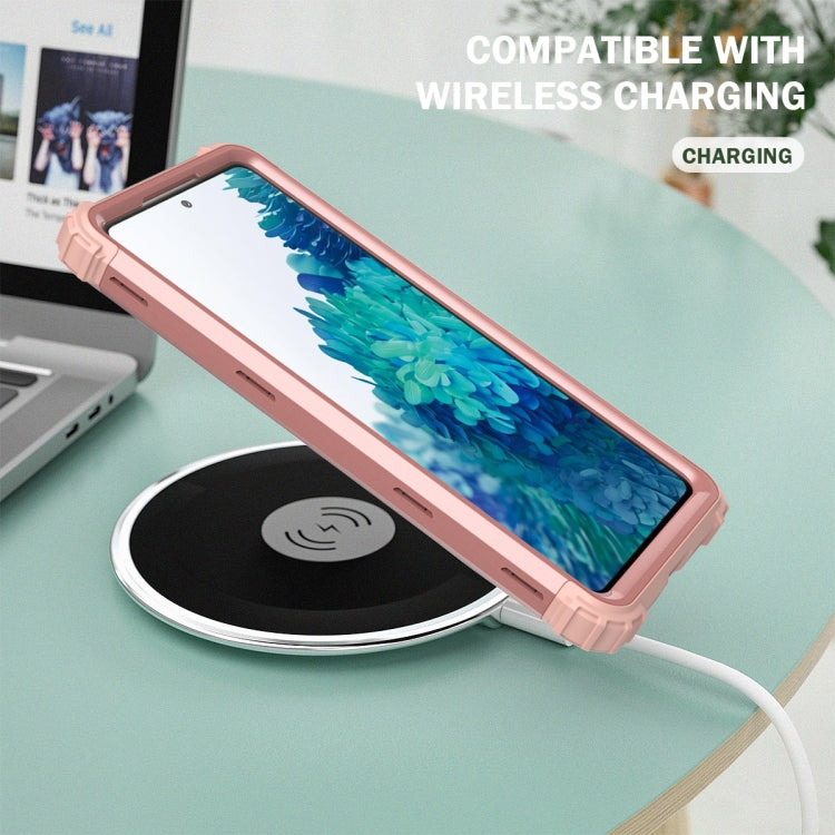 For Samsung Galaxy S20 FE 3 in 1 Shockproof PC + Silicone Protective Case