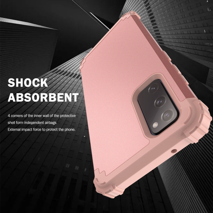 For Samsung Galaxy S20 FE 3 in 1 Shockproof PC + Silicone Protective Case