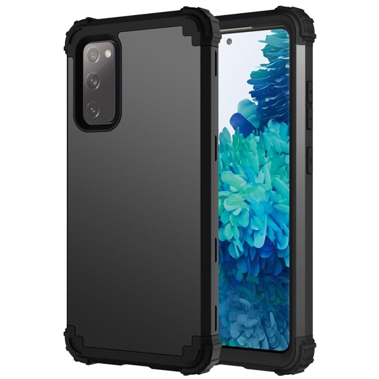 For Samsung Galaxy S20 FE 3 in 1 Shockproof PC + Silicone Protective Case