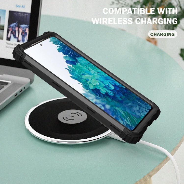 For Samsung Galaxy S20 FE 3 in 1 Shockproof PC + Silicone Protective Case
