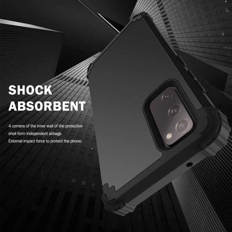 For Samsung Galaxy S20 FE 3 in 1 Shockproof PC + Silicone Protective Case