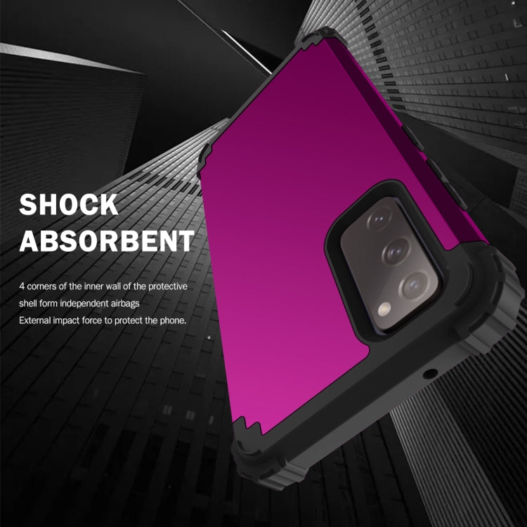 For Samsung Galaxy S20 FE 3 in 1 Shockproof PC + Silicone Protective Case