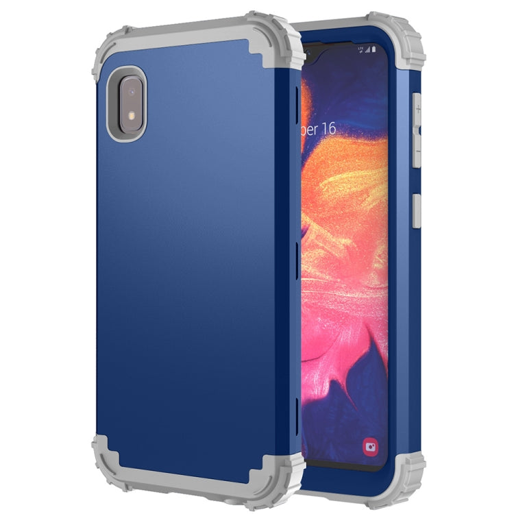 For Samsung Galaxy A10e 3 in 1 Shockproof PC + Silicone Protective Case