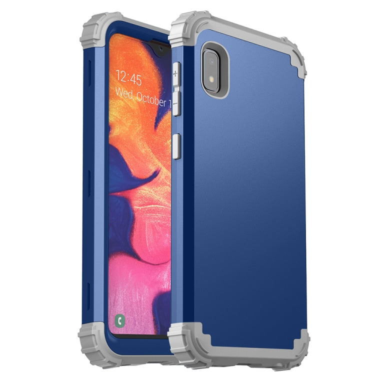 For Samsung Galaxy A10e 3 in 1 Shockproof PC + Silicone Protective Case