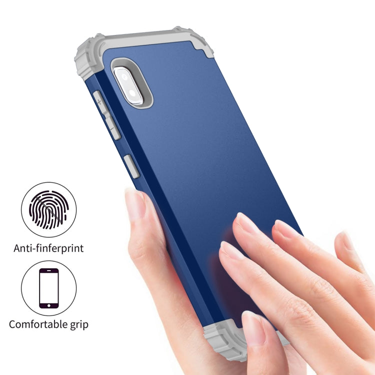 For Samsung Galaxy A10e 3 in 1 Shockproof PC + Silicone Protective Case