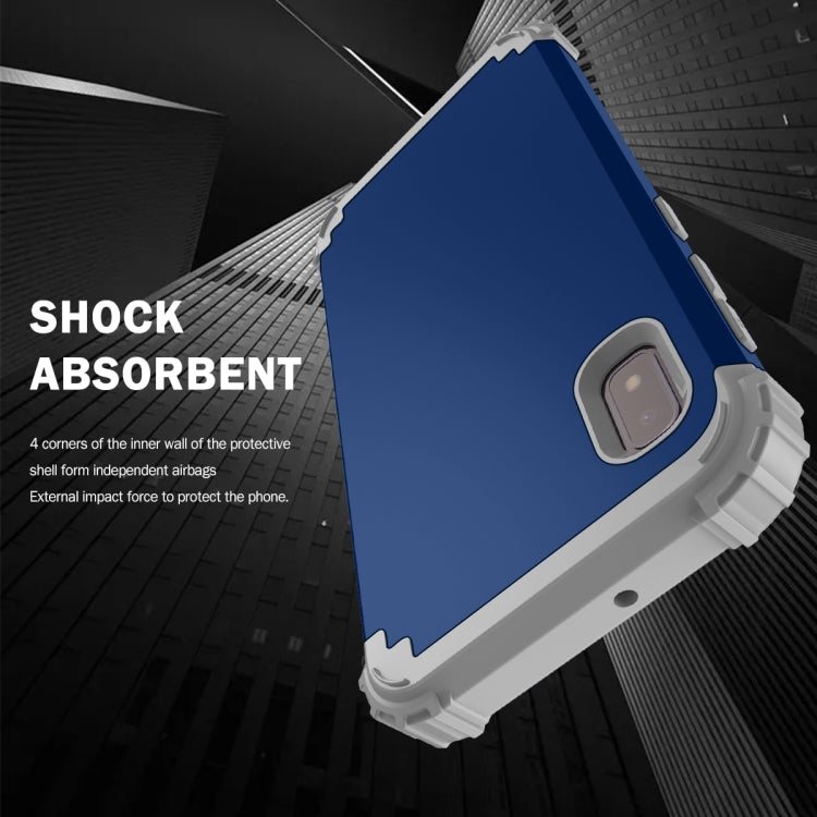 For Samsung Galaxy A10e 3 in 1 Shockproof PC + Silicone Protective Case