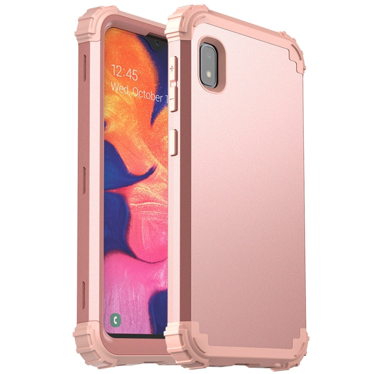 For Samsung Galaxy A10e 3 in 1 Shockproof PC + Silicone Protective Case