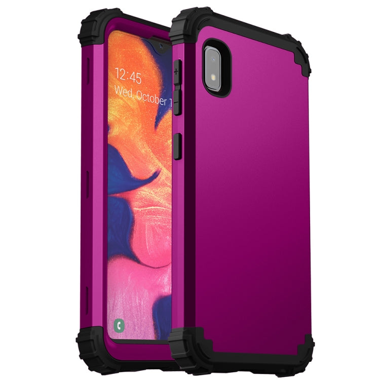 For Samsung Galaxy A10e 3 in 1 Shockproof PC + Silicone Protective Case