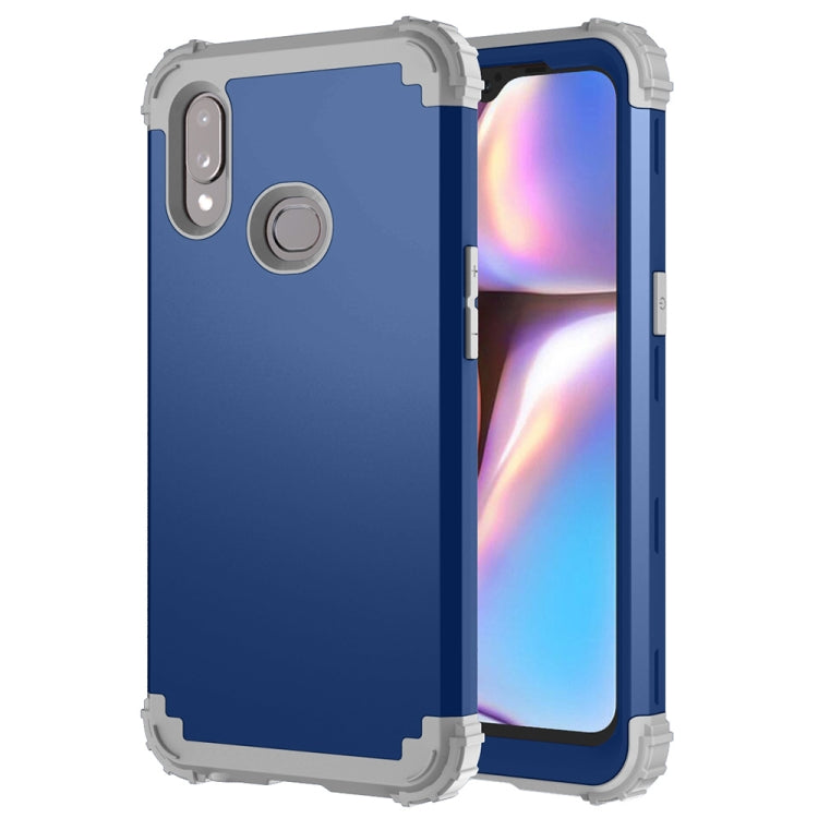 For Samsung Galaxy A10s 3 in 1 Shockproof PC + Silicone Protective Case