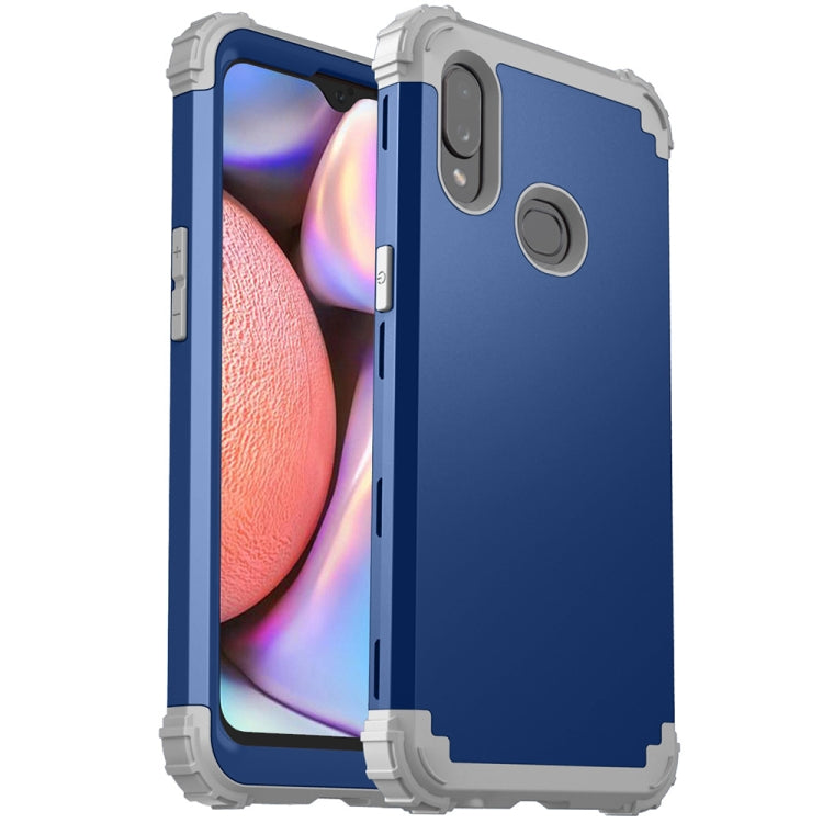 For Samsung Galaxy A10s 3 in 1 Shockproof PC + Silicone Protective Case