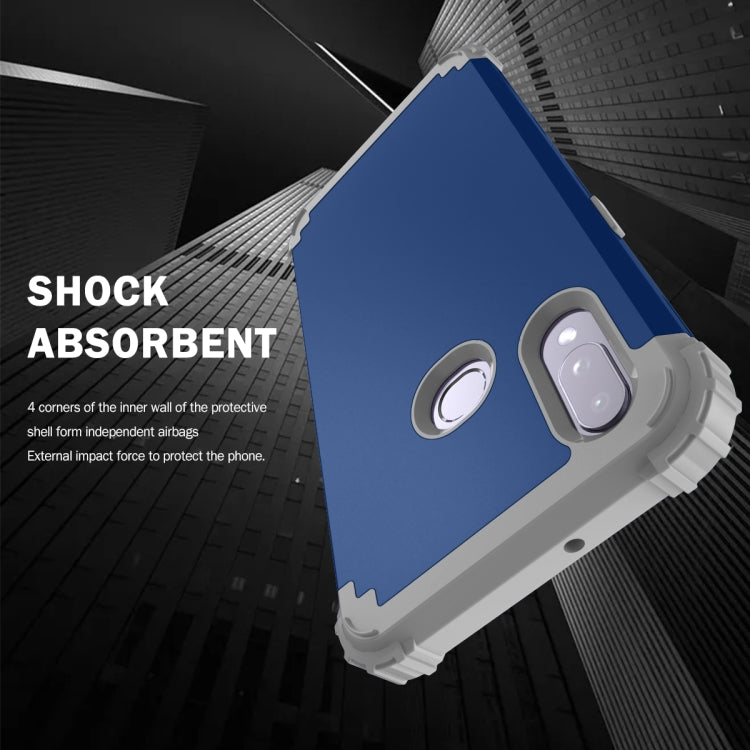 For Samsung Galaxy A10s 3 in 1 Shockproof PC + Silicone Protective Case