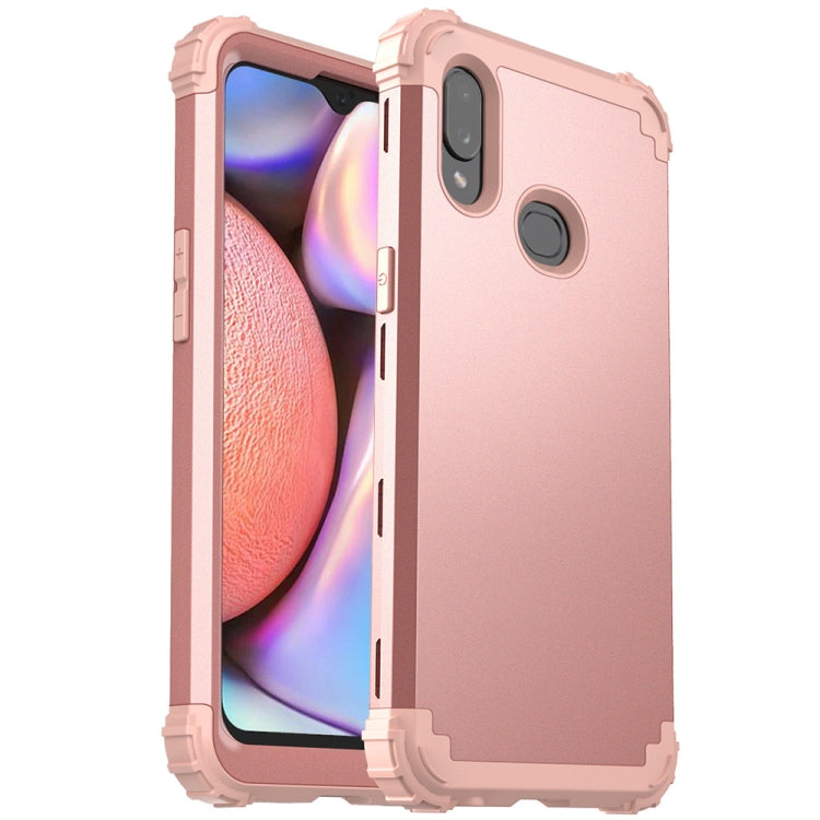 For Samsung Galaxy A10s 3 in 1 Shockproof PC + Silicone Protective Case