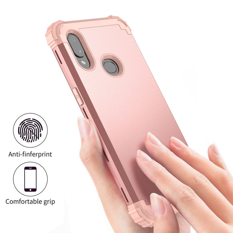 For Samsung Galaxy A10s 3 in 1 Shockproof PC + Silicone Protective Case