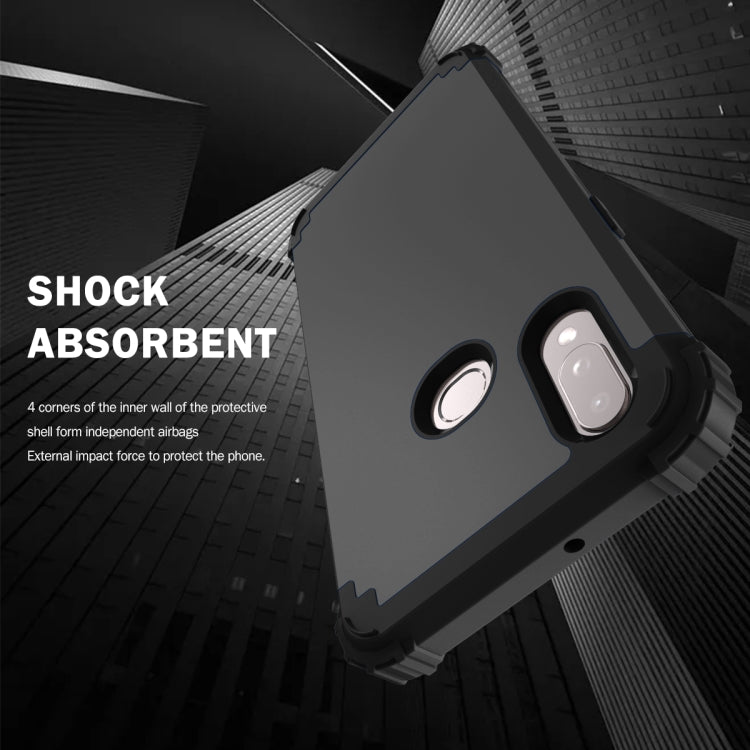 For Samsung Galaxy A10s 3 in 1 Shockproof PC + Silicone Protective Case