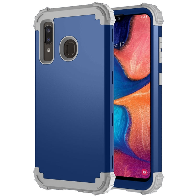 For Samsung Galaxy A20 / A30 / A50 3 in 1 Shockproof PC + Silicone Protective Case