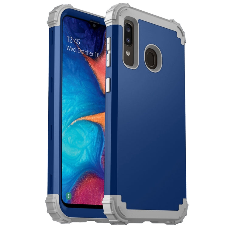 For Samsung Galaxy A20 / A30 / A50 3 in 1 Shockproof PC + Silicone Protective Case
