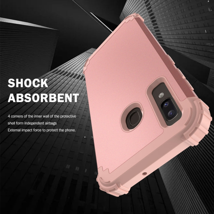 For Samsung Galaxy A20 / A30 / A50 3 in 1 Shockproof PC + Silicone Protective Case