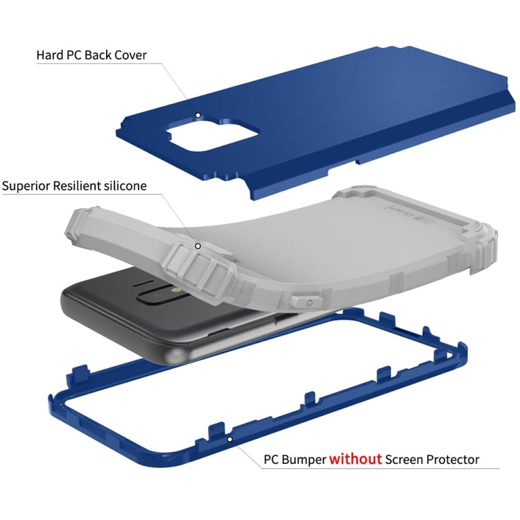 For Samsung Galaxy J2 Core 3 in 1 Shockproof PC + Silicone Protective Case