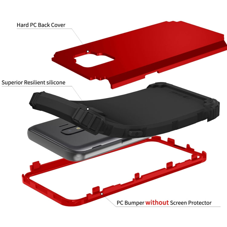 For Samsung Galaxy J2 Core 3 in 1 Shockproof PC + Silicone Protective Case
