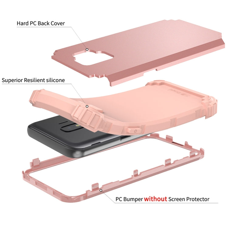 For Samsung Galaxy J2 Core 3 in 1 Shockproof PC + Silicone Protective Case