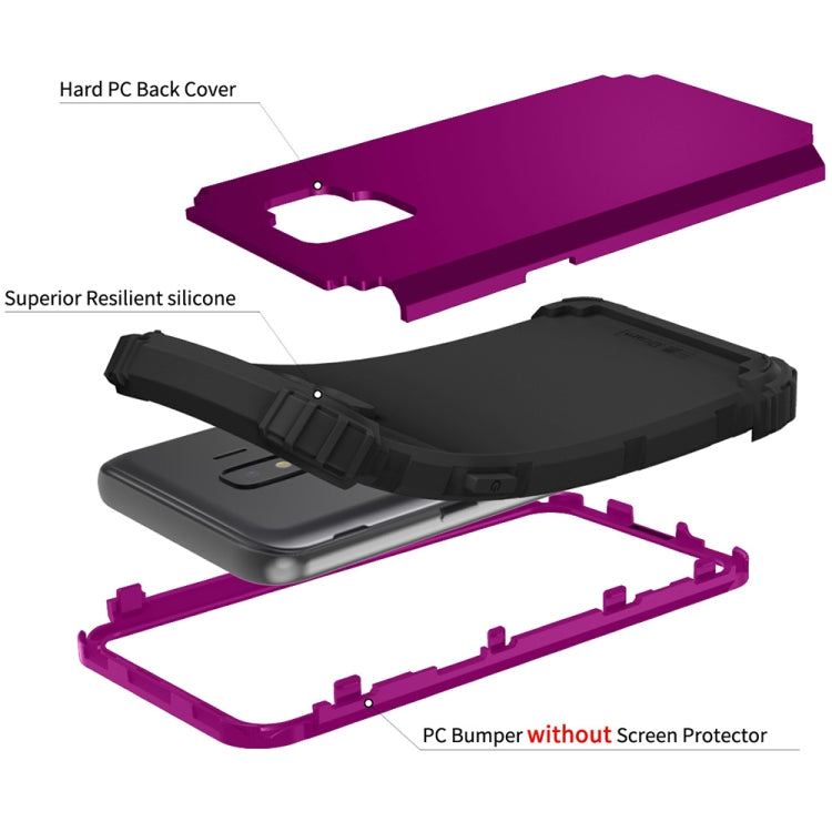 For Samsung Galaxy J2 Core 3 in 1 Shockproof PC + Silicone Protective Case
