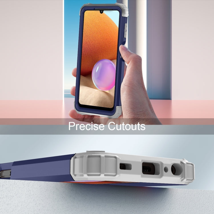 For Samsung Galaxy A32 5G / A12 5G / A13 5G 3 in 1 Shockproof PC + Silicone Protective Case