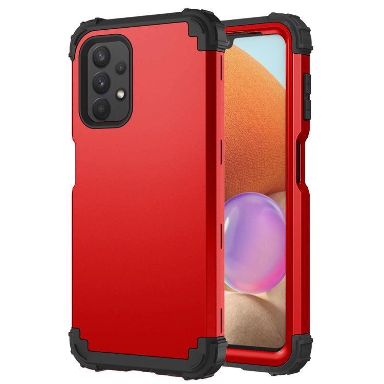 For Samsung Galaxy A32 5G / A12 5G / A13 5G 3 in 1 Shockproof PC + Silicone Protective Case
