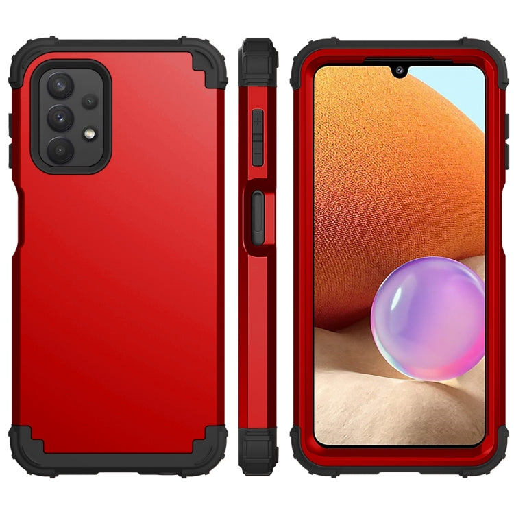 For Samsung Galaxy A32 5G / A12 5G / A13 5G 3 in 1 Shockproof PC + Silicone Protective Case