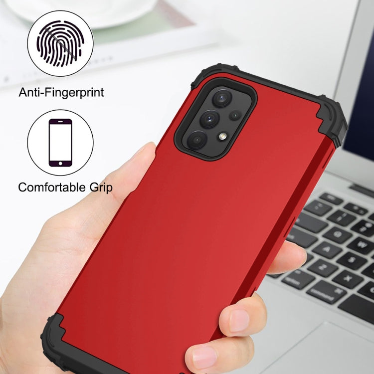 For Samsung Galaxy A32 5G / A12 5G / A13 5G 3 in 1 Shockproof PC + Silicone Protective Case