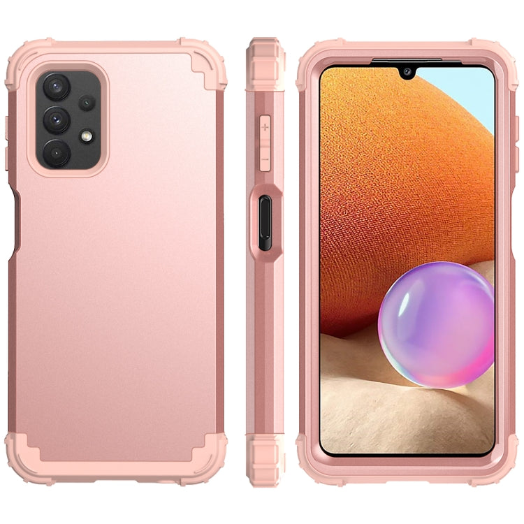 For Samsung Galaxy A32 5G / A12 5G / A13 5G 3 in 1 Shockproof PC + Silicone Protective Case