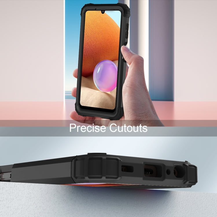 For Samsung Galaxy A32 5G / A12 5G / A13 5G 3 in 1 Shockproof PC + Silicone Protective Case