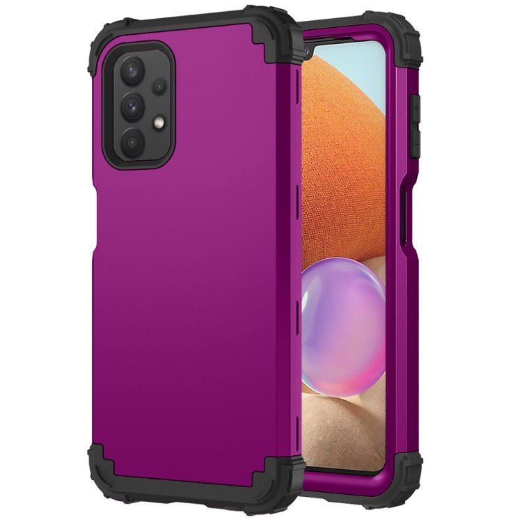 For Samsung Galaxy A32 5G / A12 5G / A13 5G 3 in 1 Shockproof PC + Silicone Protective Case