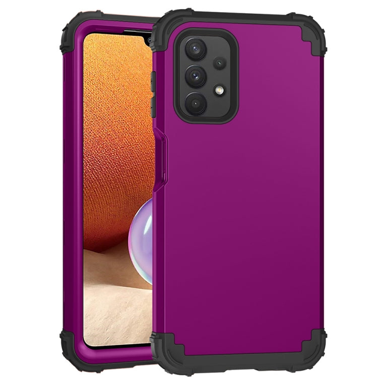 For Samsung Galaxy A32 5G / A12 5G / A13 5G 3 in 1 Shockproof PC + Silicone Protective Case