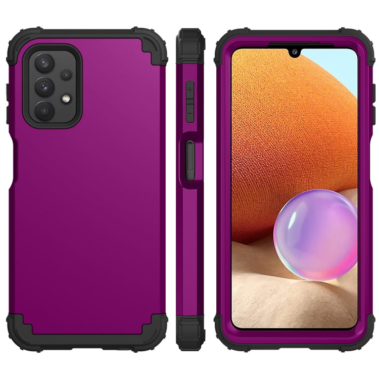 For Samsung Galaxy A32 5G / A12 5G / A13 5G 3 in 1 Shockproof PC + Silicone Protective Case