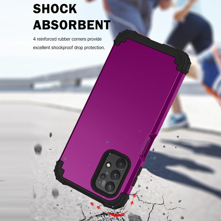 For Samsung Galaxy A32 5G / A12 5G / A13 5G 3 in 1 Shockproof PC + Silicone Protective Case