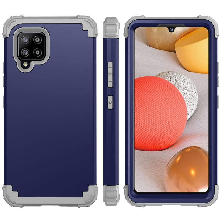 For Samsung Galaxy A42 5G 3 in 1 Shockproof PC + Silicone Protective Case
