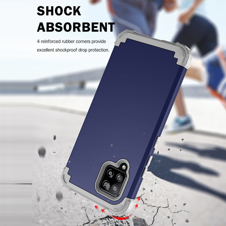 For Samsung Galaxy A42 5G 3 in 1 Shockproof PC + Silicone Protective Case
