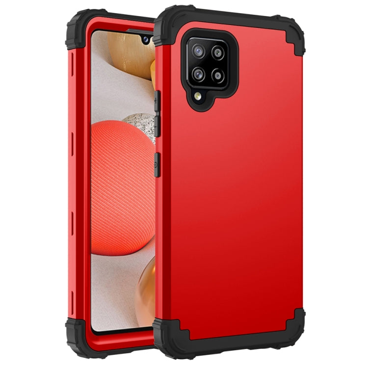 For Samsung Galaxy A42 5G 3 in 1 Shockproof PC + Silicone Protective Case