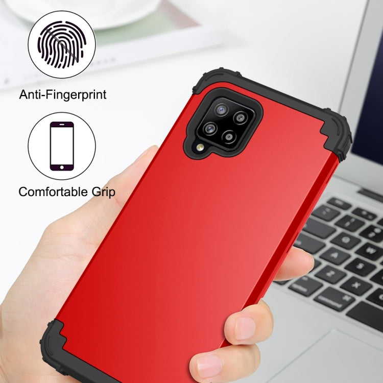 For Samsung Galaxy A42 5G 3 in 1 Shockproof PC + Silicone Protective Case