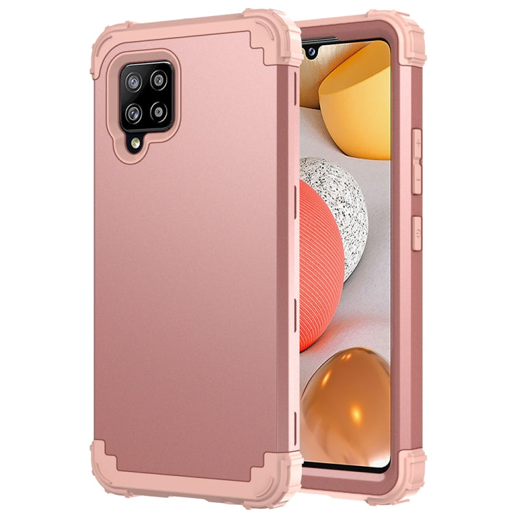 For Samsung Galaxy A42 5G 3 in 1 Shockproof PC + Silicone Protective Case