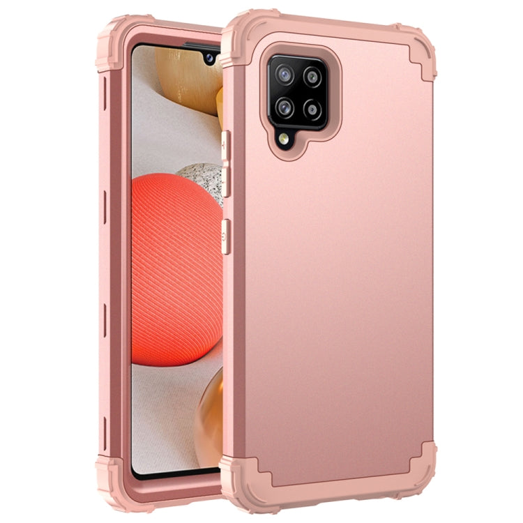 For Samsung Galaxy A42 5G 3 in 1 Shockproof PC + Silicone Protective Case