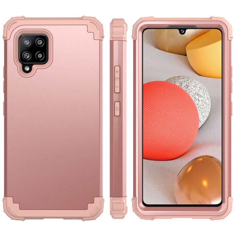 For Samsung Galaxy A42 5G 3 in 1 Shockproof PC + Silicone Protective Case
