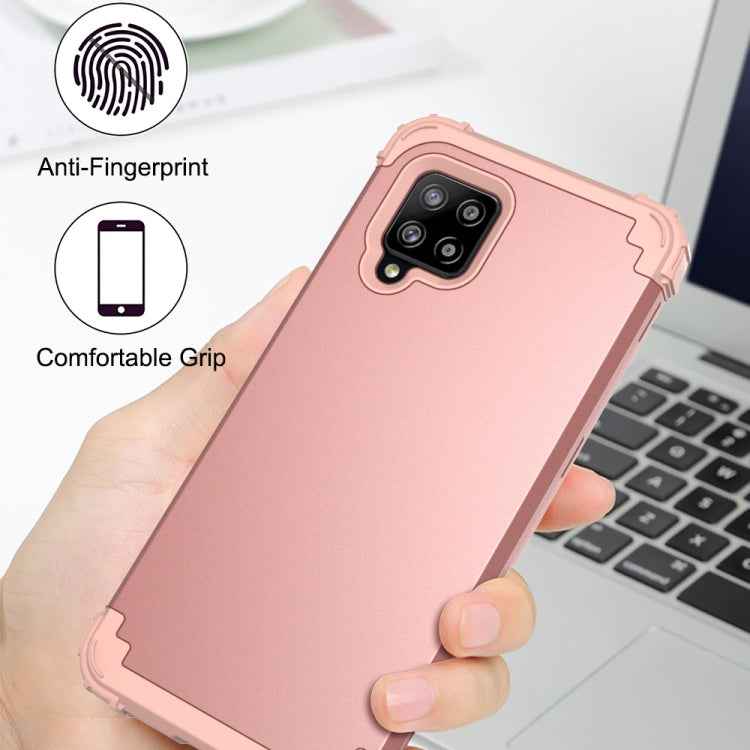 For Samsung Galaxy A42 5G 3 in 1 Shockproof PC + Silicone Protective Case