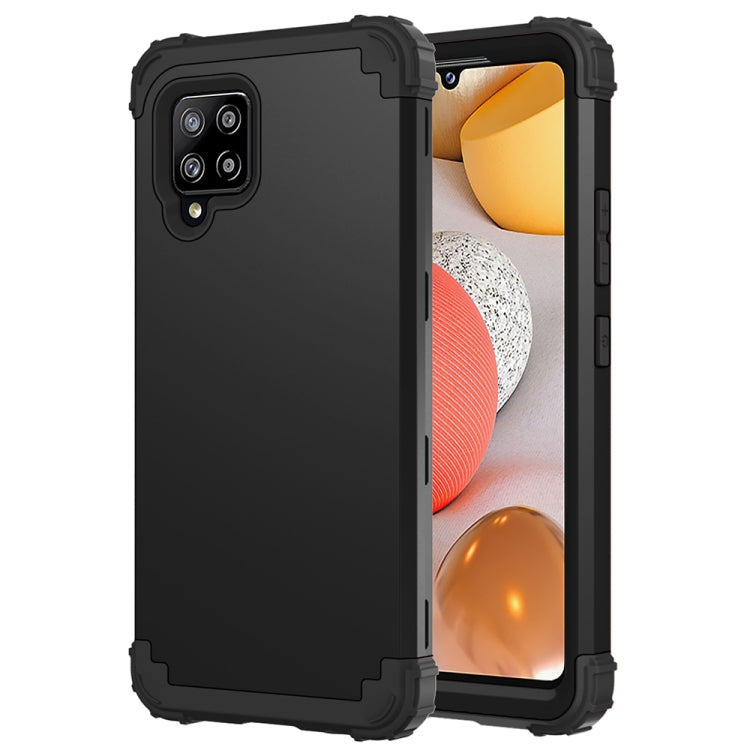 For Samsung Galaxy A42 5G 3 in 1 Shockproof PC + Silicone Protective Case