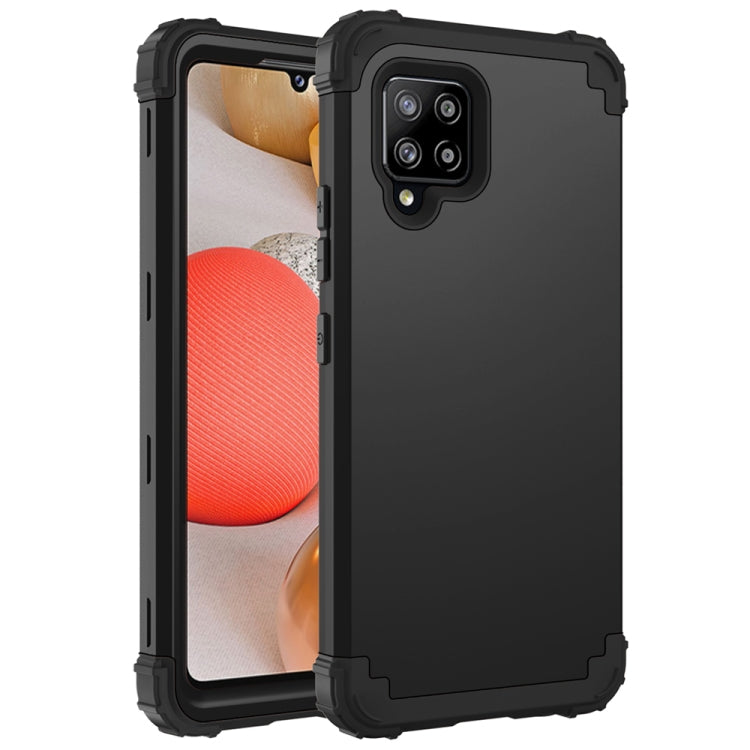 For Samsung Galaxy A42 5G 3 in 1 Shockproof PC + Silicone Protective Case