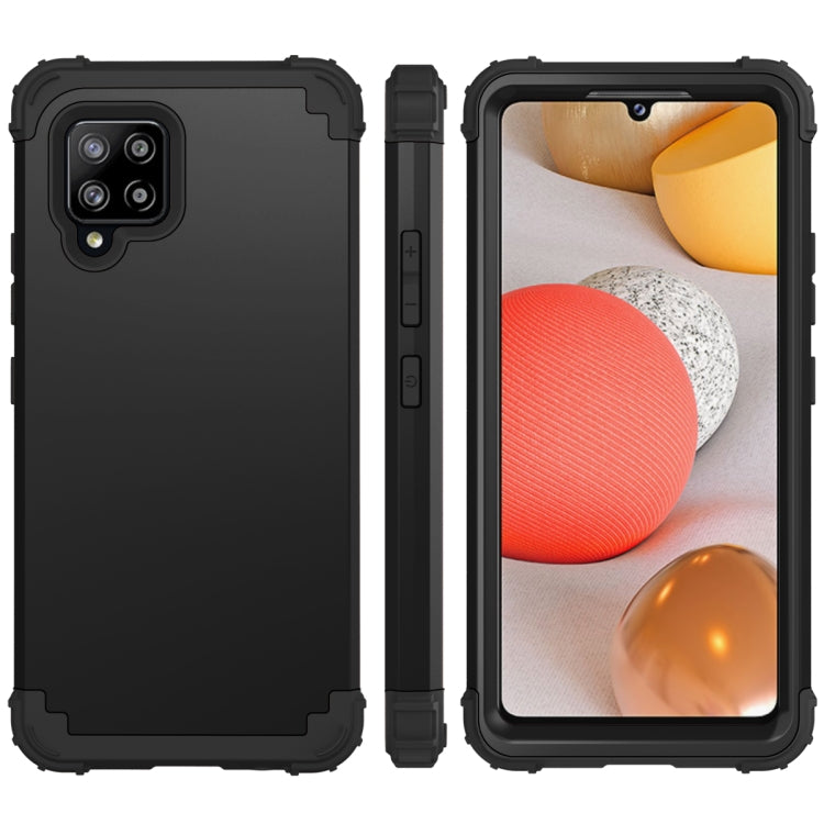 For Samsung Galaxy A42 5G 3 in 1 Shockproof PC + Silicone Protective Case