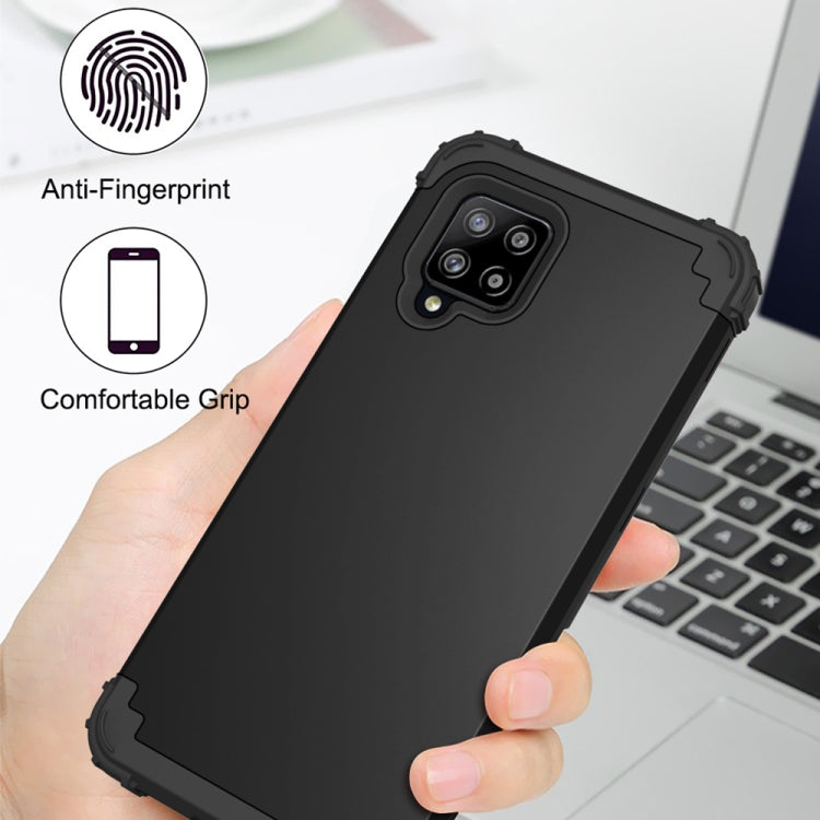 For Samsung Galaxy A42 5G 3 in 1 Shockproof PC + Silicone Protective Case